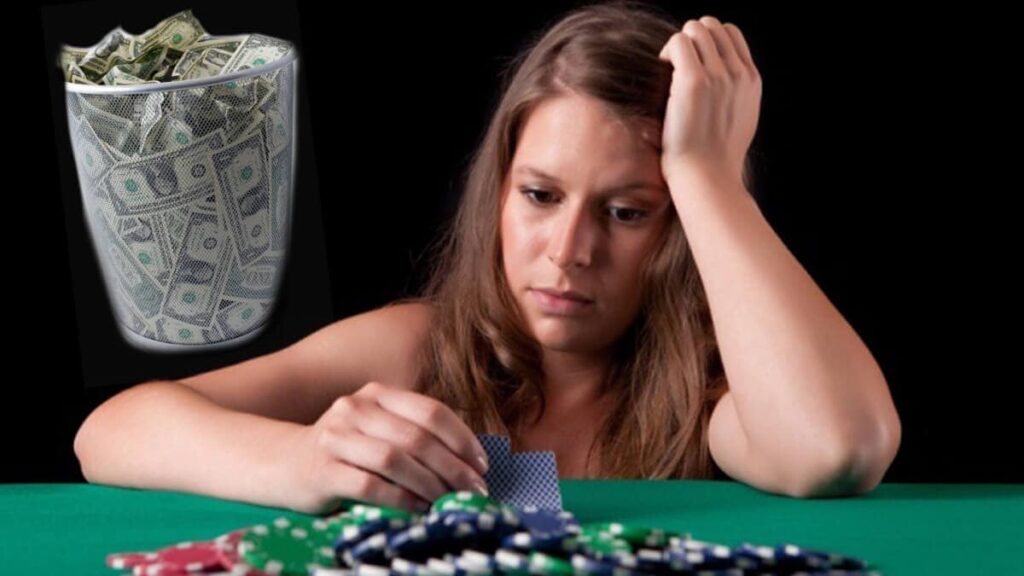 Woman lost herself in gambling